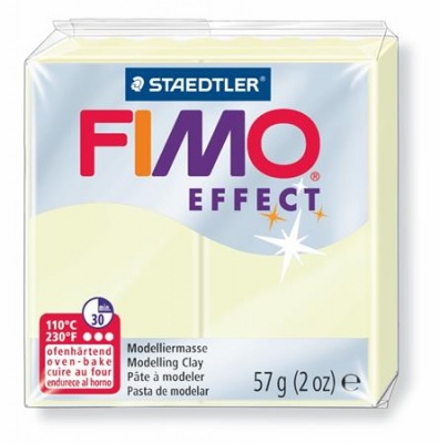 Gyurma, 57 g, égethető, FIMO "Effect", sötétben világító